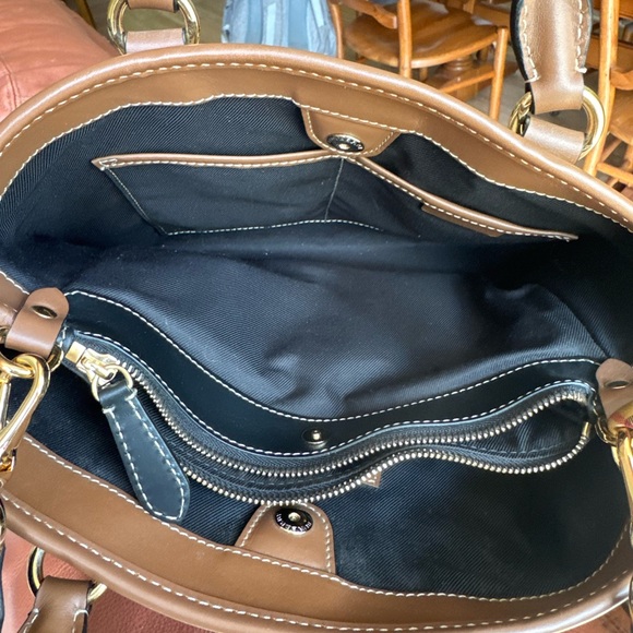 Burberry Tan and Black Checkered Satchel - Picture 5 of 6